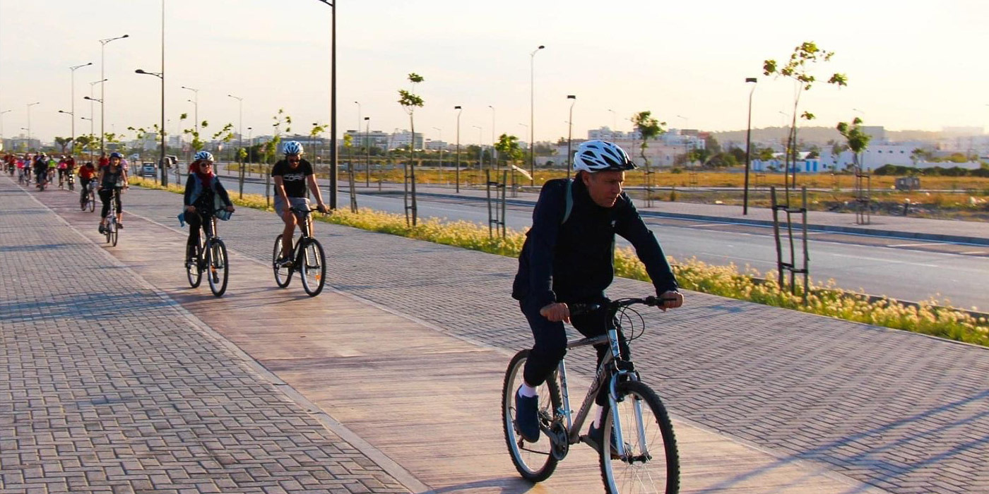 Une piste cyclable autour du lotissement